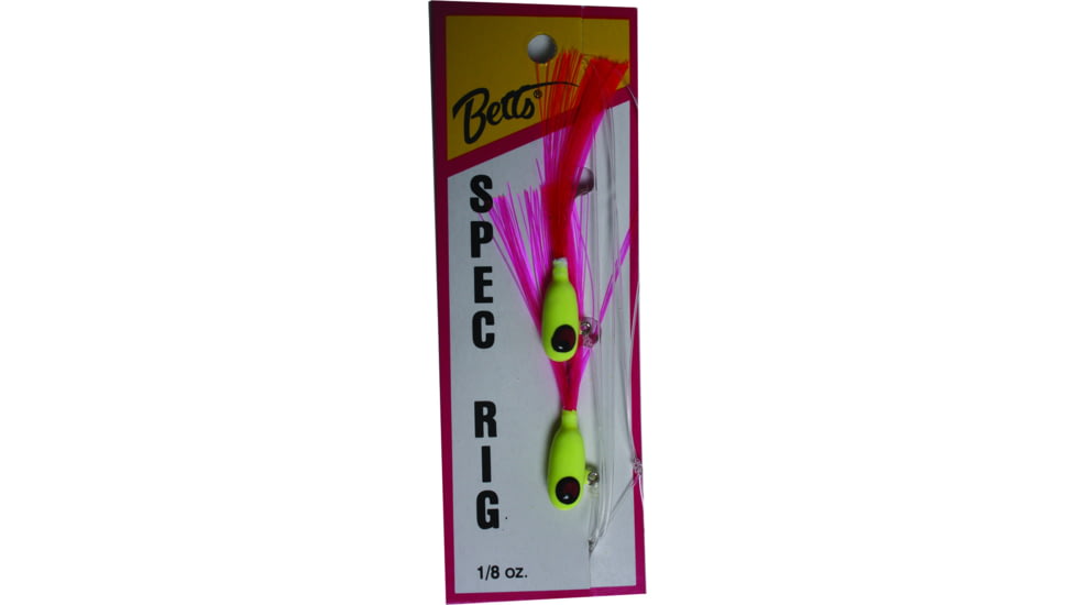 Betts Spec Rig 1/8 Shrimp Glo/Shrimp Glo 2 Pc, 780-8-41