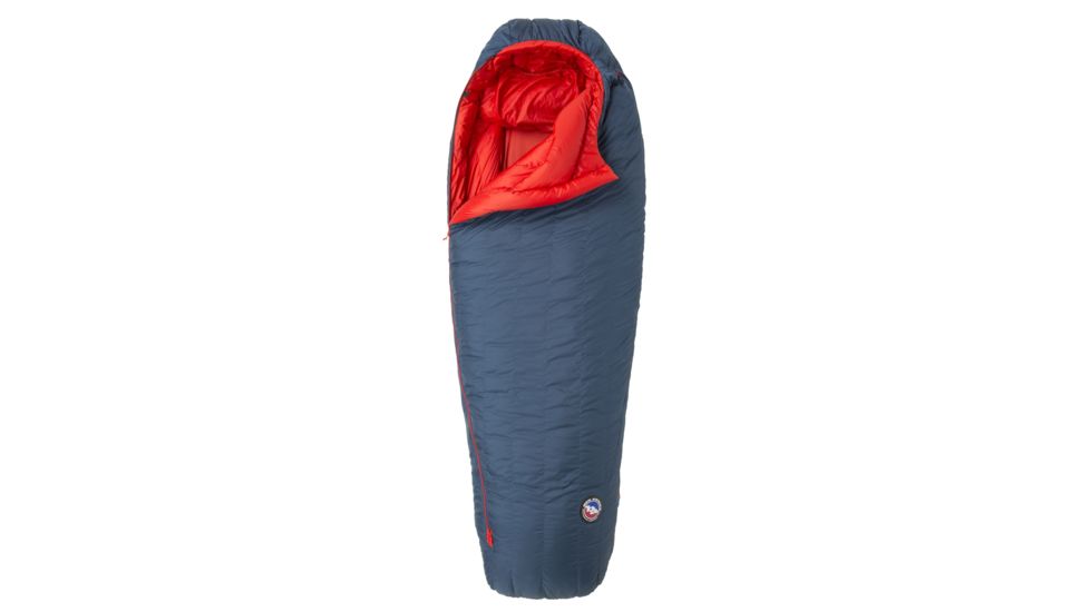 Big Agnes Anvil Horn 0 Sleeping Bag 650 DownTek - Men's, Long, Right, Blue/Red, BAH0LR19
