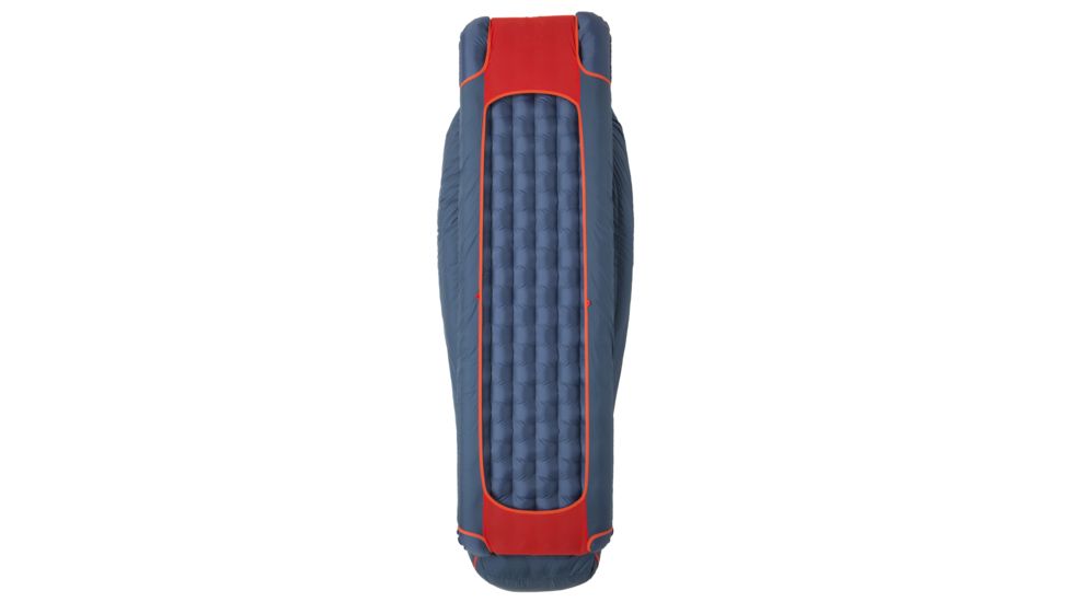 Big Agnes Anvil Horn 0 Sleeping Bag 650 DownTek - Men's, Long, Right, Blue/Red, BAH0LR19