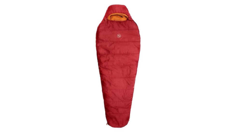 Big Agnes Atlantic Point 30 Sleeping Bag Synthetic Clearance-Red-Regular-Left