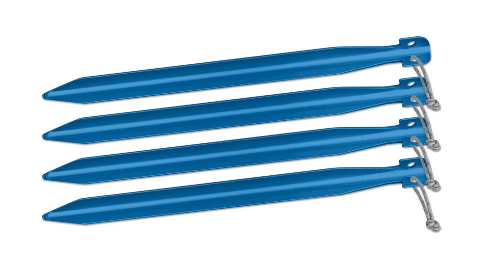 Big Agnes 12in Tent Stakes - 4 Pack, Blue, 12in, ASTAKEPK1219