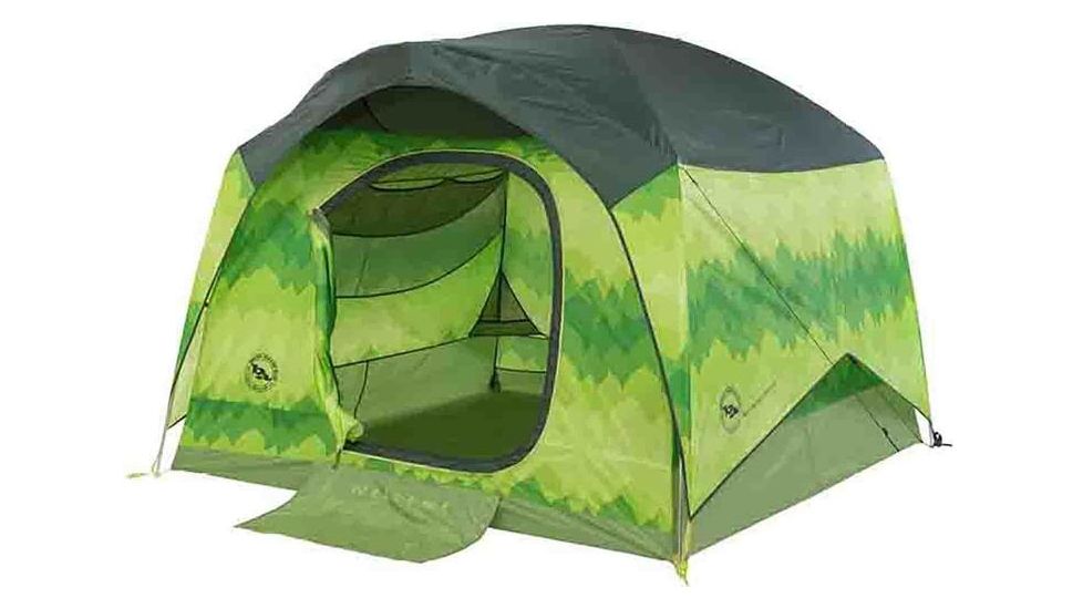 Big Agnes Big House 4 Deluxe Stealth Zipperless Green TBH4DLXS18