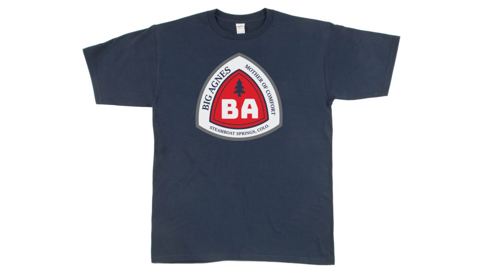 Big Agnes Blaze Logo T-shirt - Mens, Navy, Medium, ATBLAZEMM19