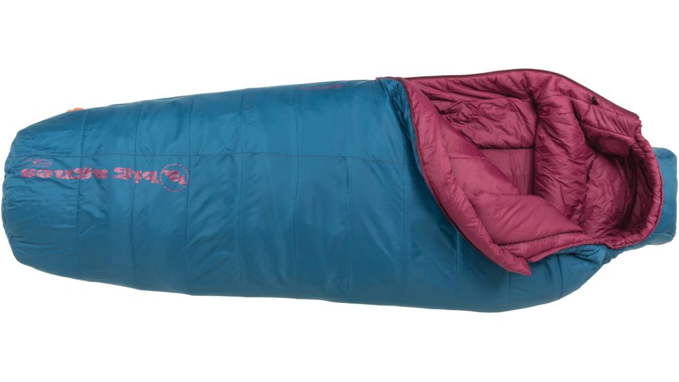 Big Agnes Brooklyn 0 Women's Sleeping Bag Synthetic-Blue-Regular-Right