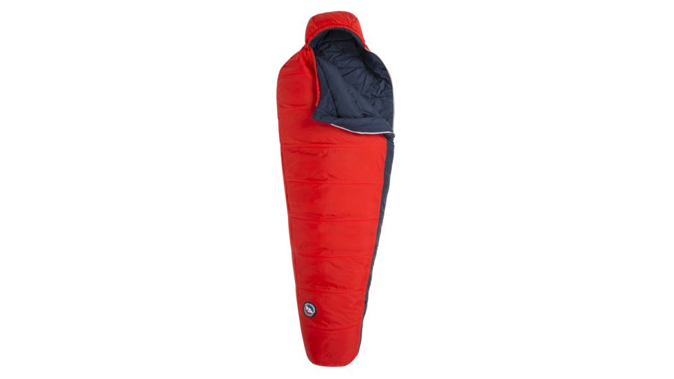 Big Agnes Buell 30 Sleeping Bag FireLine Pro, Left Zip - Mens, Red/Navy, Regular, BTMBRL19