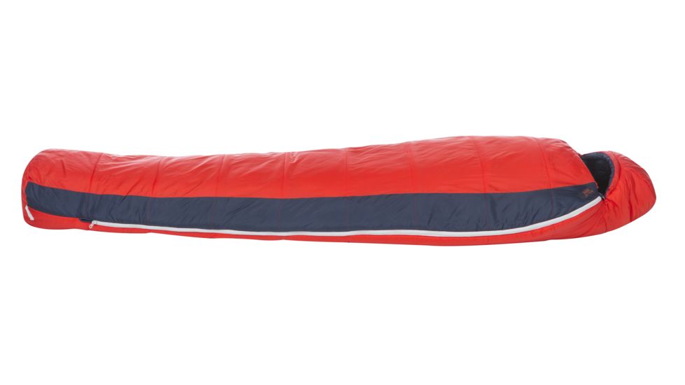 Big Agnes Buell 30 Sleeping Bag FireLine Pro, Left Zip - Mens, Red/Navy, Regular, BTMBRL19
