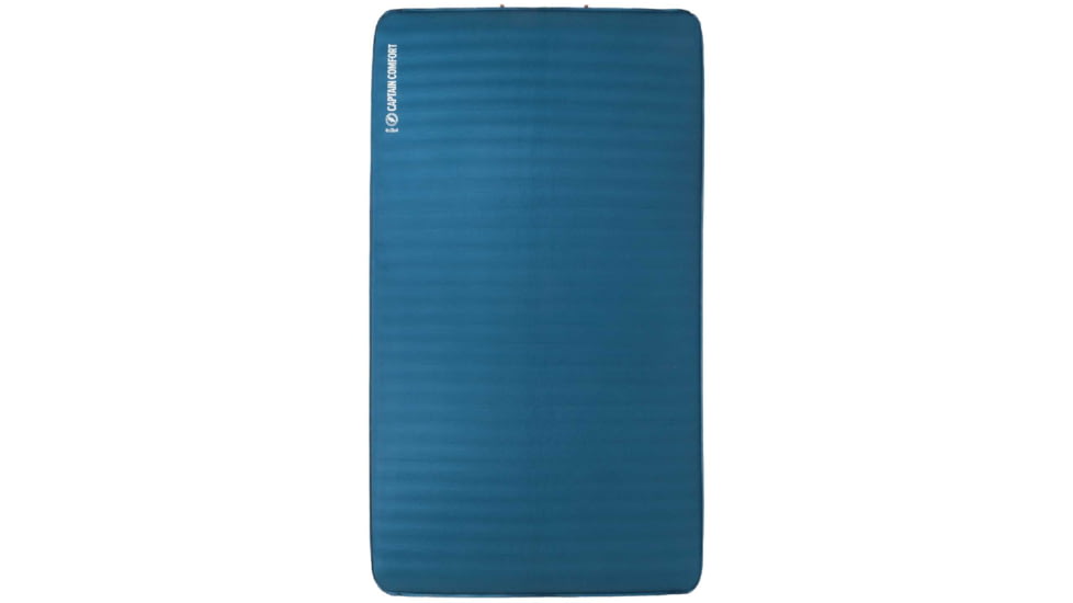 Big Agnes Captain Comfort Deluxe Camp Sleeping Pad, Gibraltar Sea, 41x72, Double, Wide, PCC417223