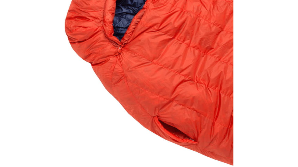 Big Agnes Cinnabar -40, 850 Downtek, Pumpkin, Long, Left Zipper, BCN40LL23