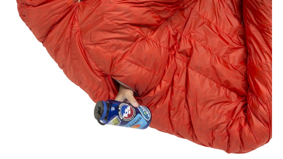 Big Agnes Cinnabar -40, 850 Downtek Sleeping Bag, Pumpkin, Small, BCN40SL20