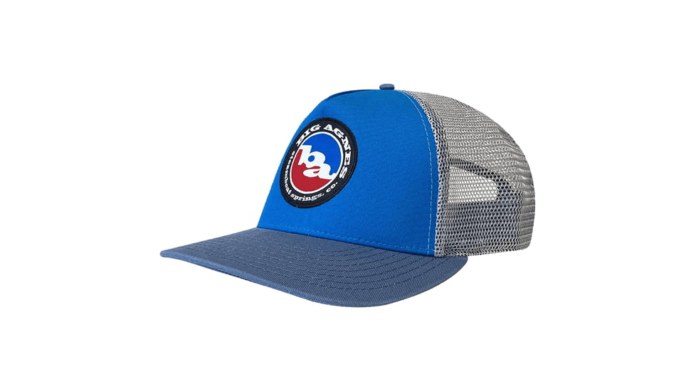Big Agnes Classic Logo Trucker Hat, Blue/Steel/Slate, One Size, AHCLT-BSS-OS