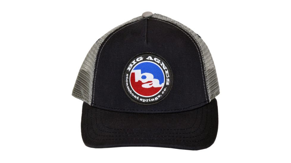 Big Agnes Classic Logo Trucker Hat, Navy/Steel, AHTRUCKCLNS18