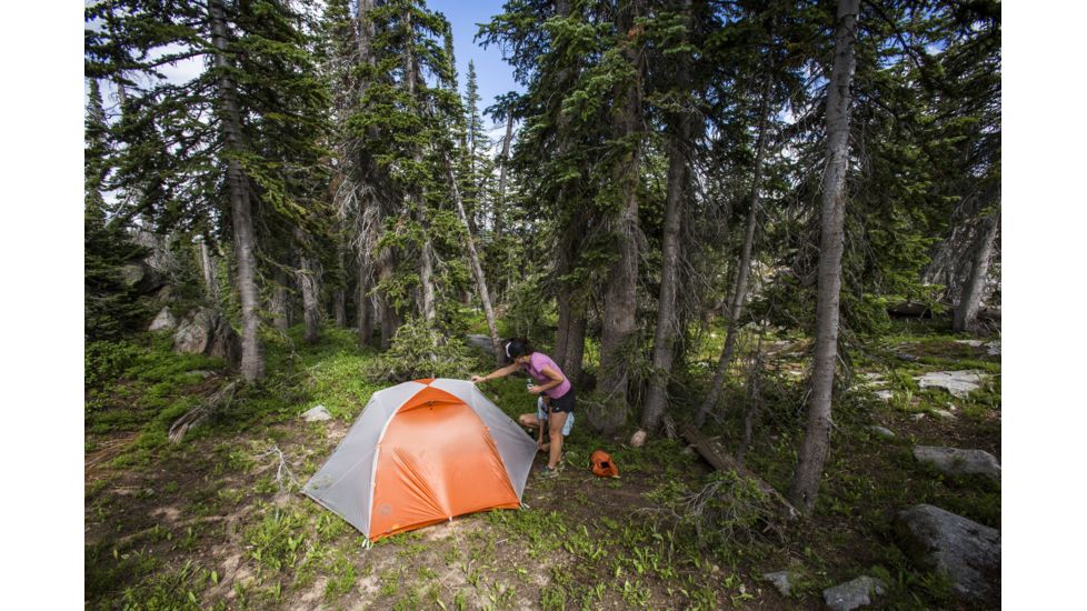 Big Agnes Copper Spur HV UL2 Tent - 2 Person, 3 Season-Gray/Orange