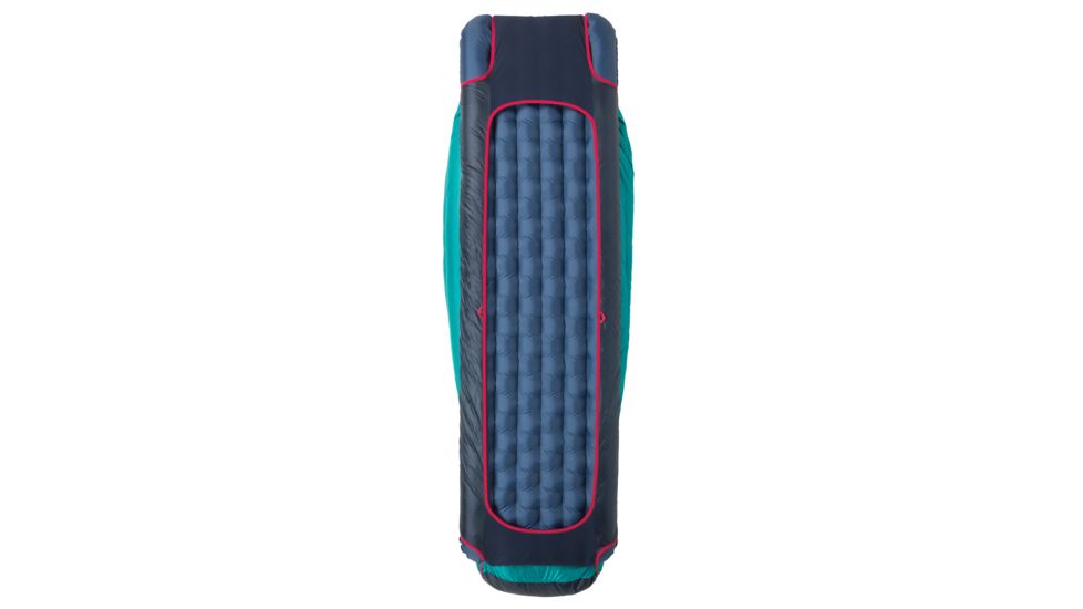 Big Agnes Daisy Mae 0 Sleeping Bag 650 DownTek, Left Zip - Womens, Navy/Aqua, Regular, BWDM0RL19