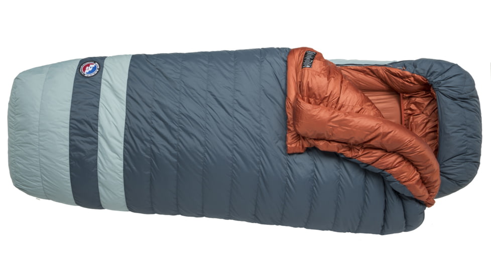 Big Agnes Diamond Park 15, 600 Downtek Sleeping Bag, Gray/Slate, Wide Long, BDP15L20