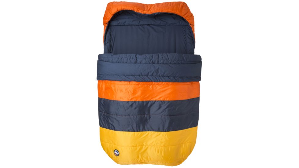 Big Agnes Dream Island 15 Double Sleeping Bag, Orange/Navy/Yellow, Double Wide, BDWDI19