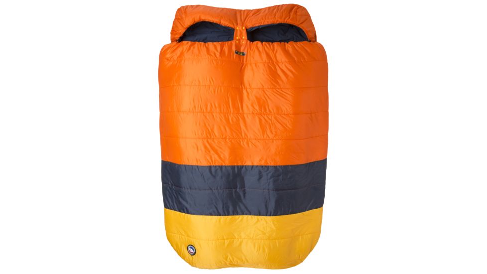 Big Agnes Dream Island 15 Double Sleeping Bag, Orange/Navy/Yellow, Double Wide, BDWDI19