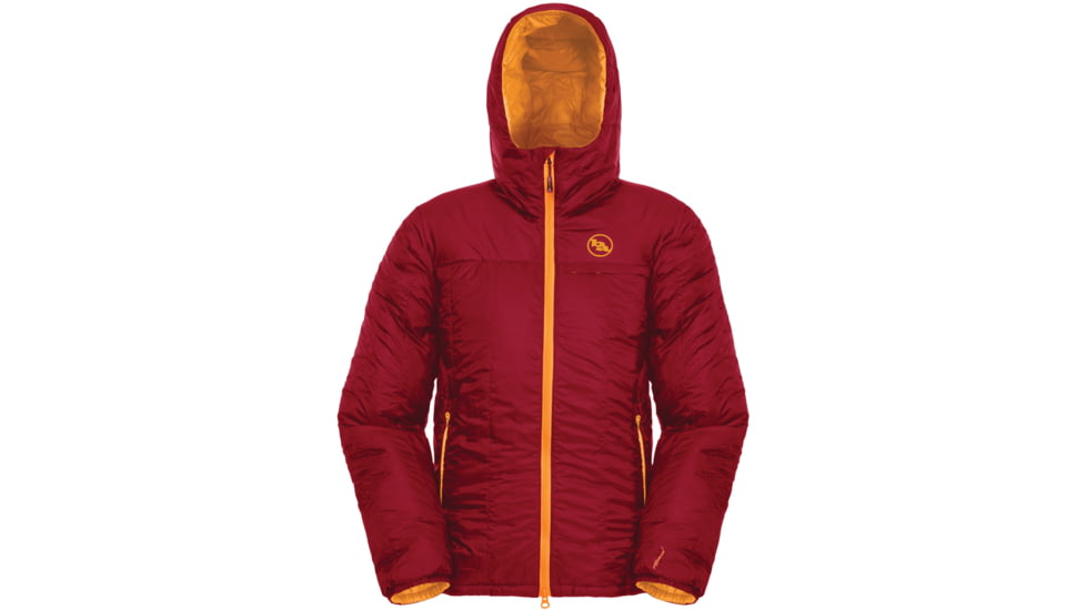 Big Agnes Dunkley Belay Jacket - Mens-Crimson/Sunflower-Small