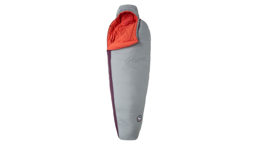 Big Agnes Elsie 15 Sleeping Bag FireLine Pro, Right Zip - Women's, Gray/Paprika, Petite, BTMWEPR19