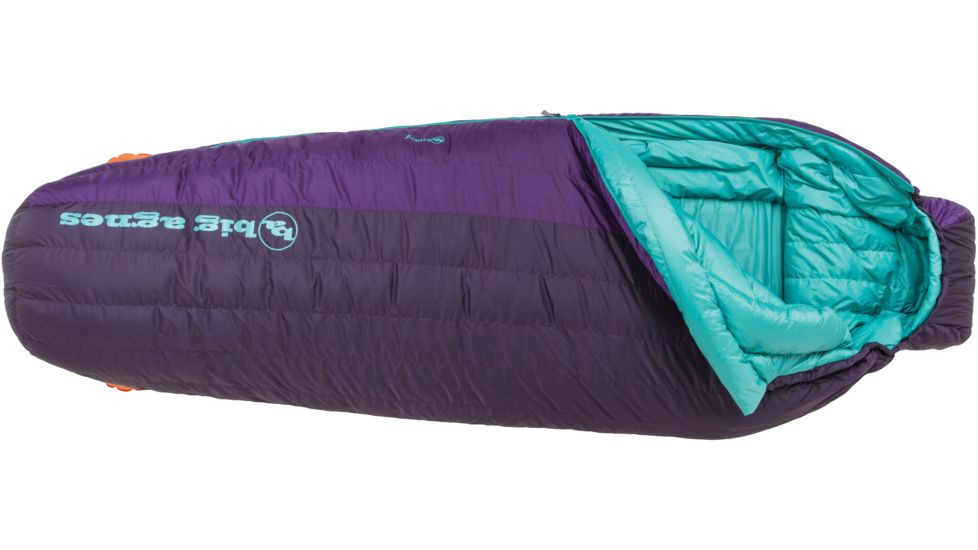 Big Agnes Ethel 0 Women's Sleeping Bag 650 DownTek-Purple-Petite-Women's-Right