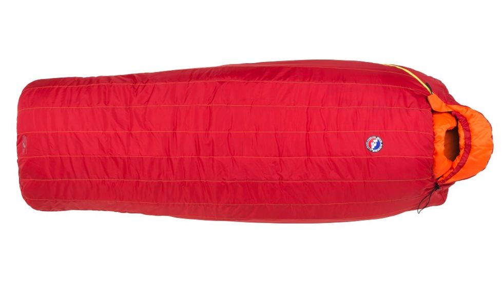 Farwell 0 Sleeping Bag Synthetic-Coffee/Crimson-Long-Right