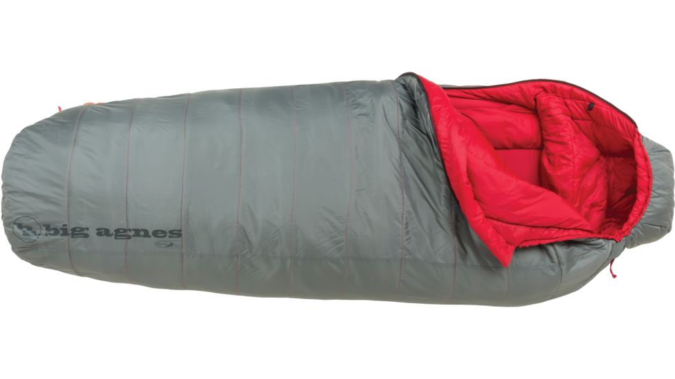 Big Agnes Farwell 0 Sleeping Bag Synthetic-Gray-Regular-Left