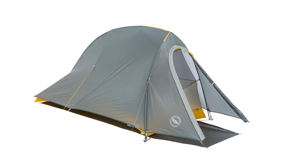 Big Agnes Fly Creek HV UL1 Bikepack Tent, Gray/Gold, THVFCBP119