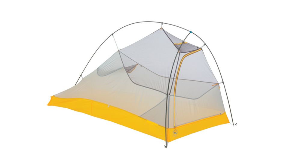 Big Agnes Fly Creek HV UL1 Bikepack Tent, Gray/Gold, THVFCBP119