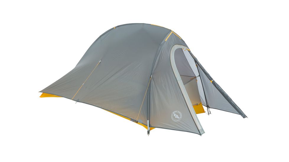 Big Agnes Fly Creek HV UL1 Bikepack Tent, Gray/Gold, THVFCBP119