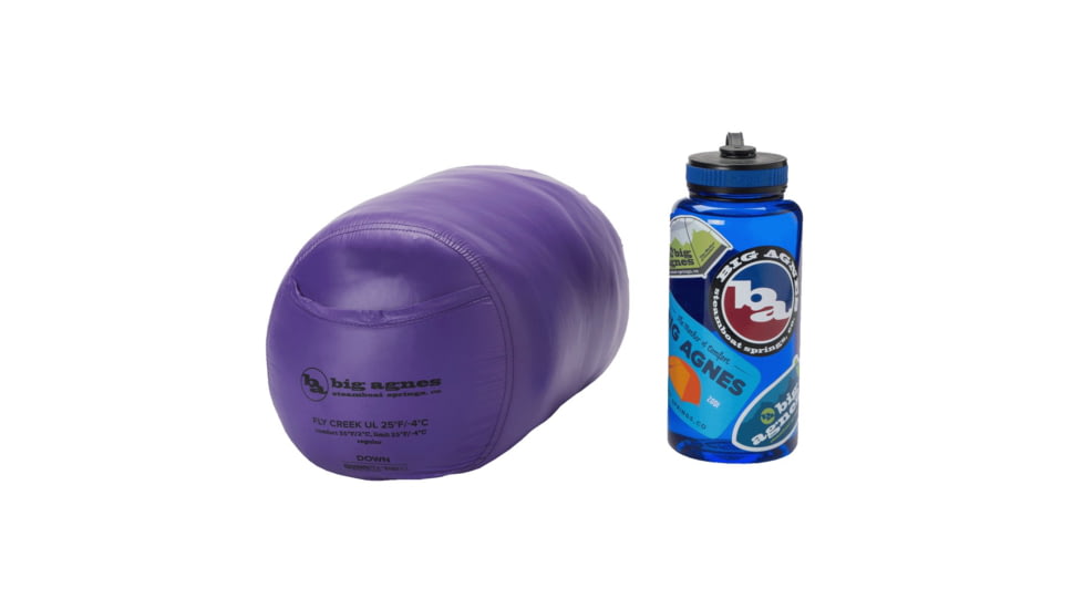 Big Agnes Fly Creek UL 25 Sleeping Bag, Asphalt/Royal Purple, Regular, BFCULR2525