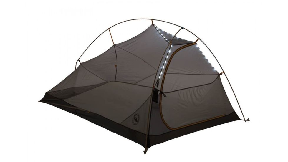 Big Agnes Fly Creek HV UL 2 mtnGLO Tent - 2 Person, 3 Season-Gray/Silver