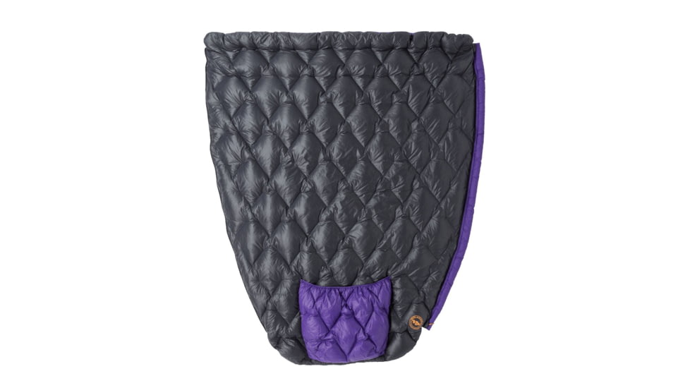 Big Agnes Fly Creek UL Zip Quilt 50 Sleeping Bag, Asphalt/Royal Purple, Regular, BFCULZQR5025