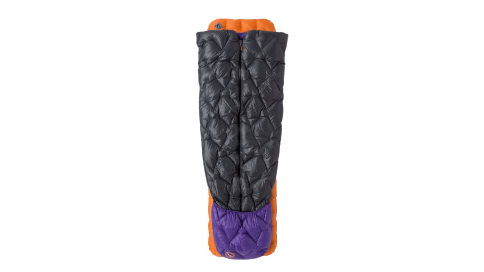 Big Agnes Fly Creek UL Zip Quilt 50 Sleeping Bag, Asphalt/Royal Purple, Regular, BFCULZQR5025