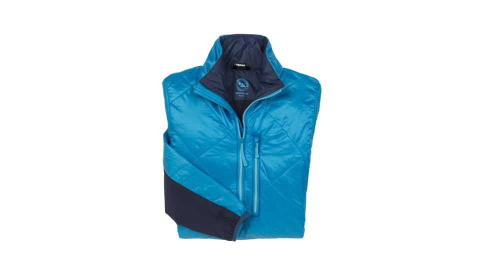 Big Agnes Gem Lake Pullover-Women's-Turquoise/Navy-Small