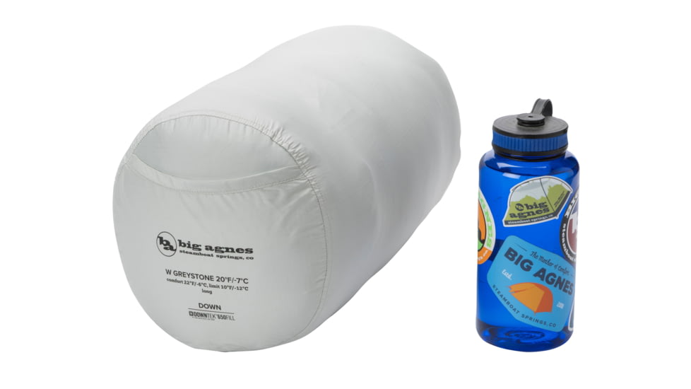 Big Agnes Greystone 0 650 RDS DownTek Sleeping Bag, Cherry Tomato/Rooibos Tea, Regular, BTMG0RL26