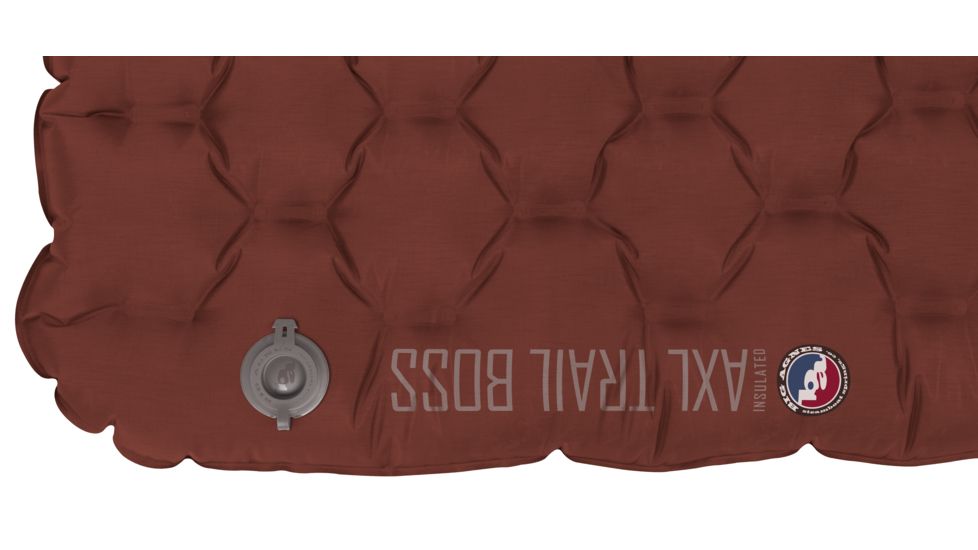 Big Agnes Insulated AXL Trail Boss Air Pad, Burnt Orange/Gray, 20x72 Regular, PIAXLTBR19