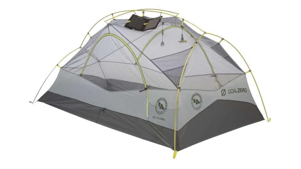 Krumholtz UL 2 mtnGLO with Goal Zero Tent - 2 Person, 3 Season-Silver/Gray/Sulphur