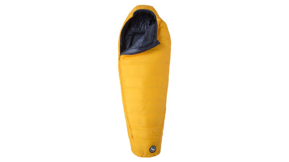 Big Agnes Lost Dog 0 Sleeping Bag FireLine Eco, Left Zip - Mens, Yellow/Navy, Long, BLD0LL19
