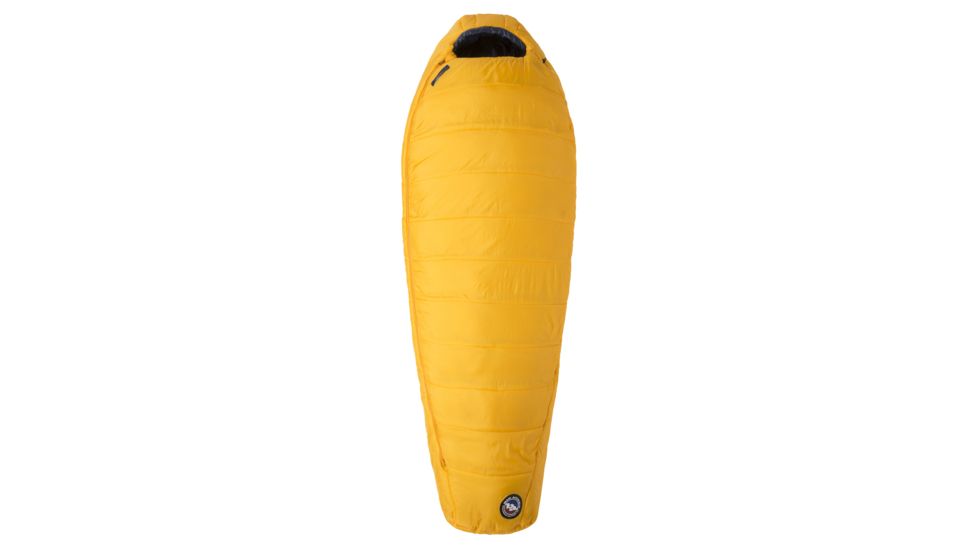Big Agnes Lost Dog 0 Sleeping Bag FireLine Eco, Left Zip - Mens, Yellow/Navy, Long, BLD0LL19