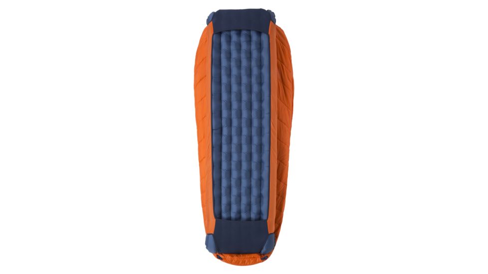 Big Agnes Lost Dog 45 Sleeping Bag FireLine Eco, Left Zip - Mens, Orange/Navy, Regular, BLD45RL19