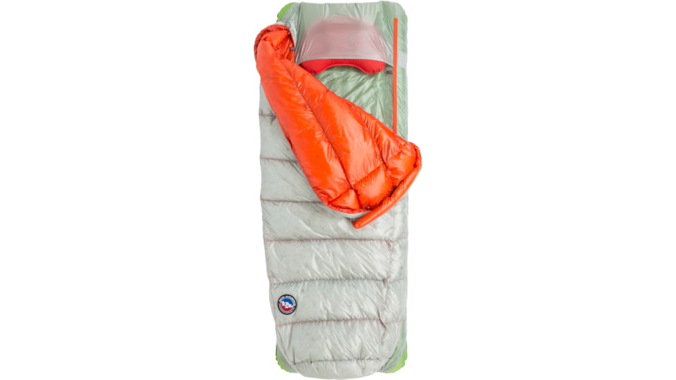 Big Agnes Lost Ranger Ul 3N1 15 850 Downtek Sleeping Bag, Gray/Orange, Regular Left, BLRUL3N115RL22