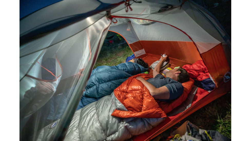 Big Agnes Lost Ranger Ul 3N1 15 850 Downtek Sleeping Bag, Gray/Orange, Regular Left, BLRUL3N115RL22