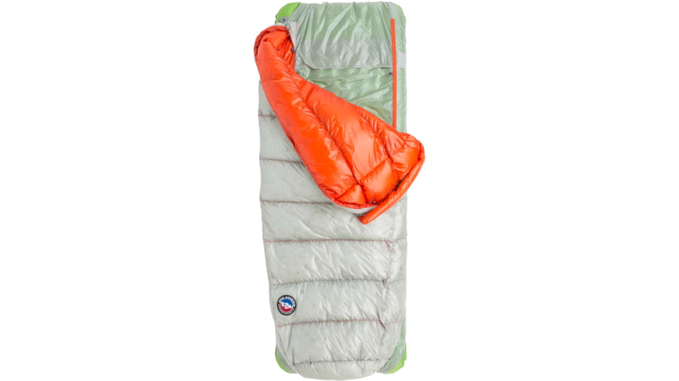 Big Agnes Lost Ranger Ul 3N1 15 850 Downtek Sleeping Bag, Gray/Orange, Regular Left, BLRUL3N115RL22