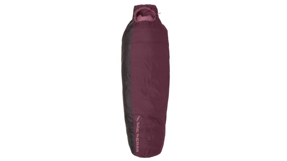 Big Agnes Lulu 15 Women's Sleeping Bag Synthetic-Rose/Coffee-Regular-Right