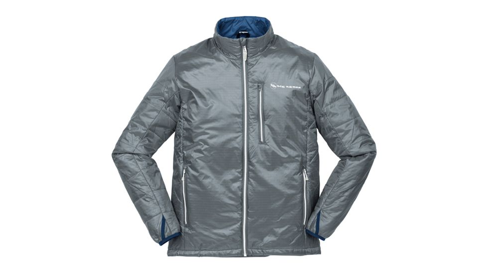 Big Agnes Men's Ellis Jacket - Pinneco Core, Gray/Dark Blue, Small 31203-032-SM