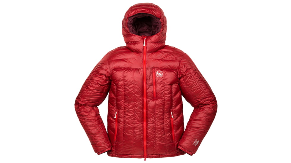 Big Agnes Men's Fire Tower Belay Jacket - 700 DownTek, Red/Burgundy, Extra Large 31107-620-XL