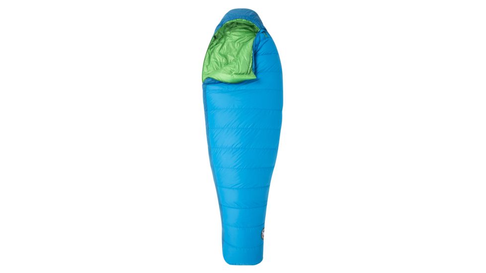 Big Agnes Mirror Lake 20 Sleeping Bag 600 DownTek, Right Zip - Women's, Blue/Green, Regular, BTMWMLRR19