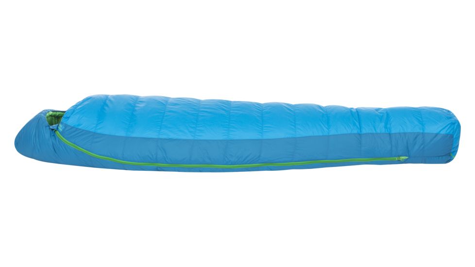 Big Agnes Mirror Lake 20 Sleeping Bag 600 DownTek, Right Zip - Women's, Blue/Green, Regular, BTMWMLRR19