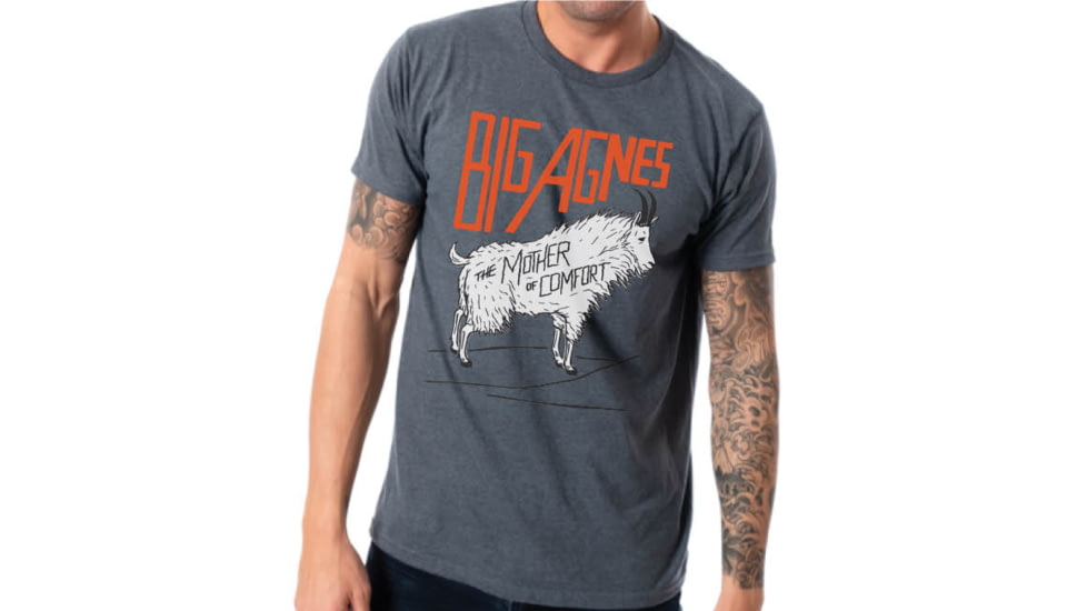 Big Agnes Mountain Goat T-Shirt - Mens, Jade Black Heather, Small, ATGOATMJBHS20