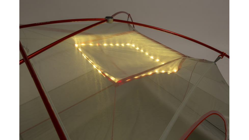 Big Agnes mtnGLO Tent Gear Lofts, White, AGLMGS20