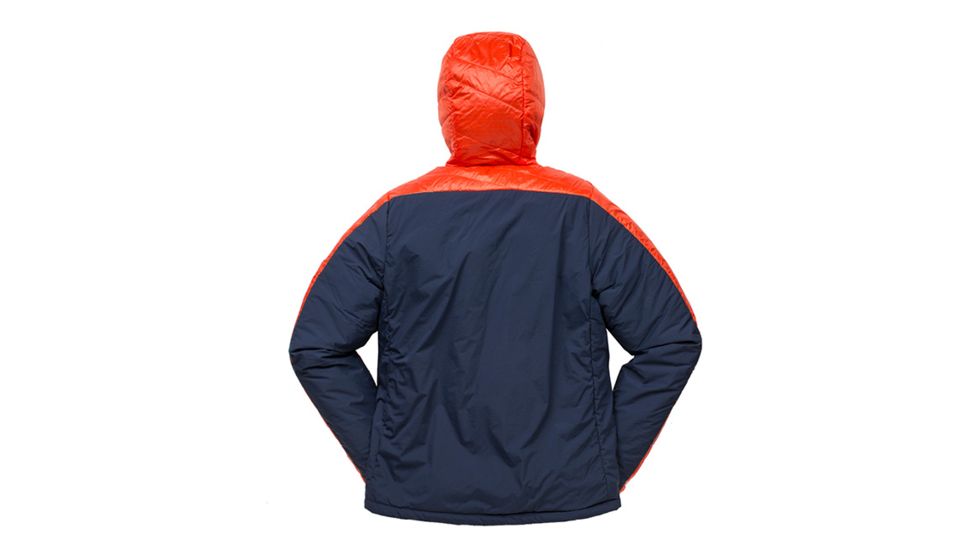 Big Agnes Porcupine Hooded Pullover - Mens, Orange/Navy, Small, 31206-820-SM